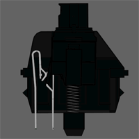 Black Axis Key Switch
