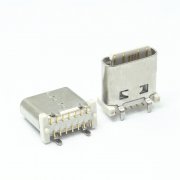 Type-C 14pin female seat with post SMD